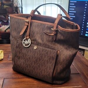 Michael Kors Dark Brown Signature Tote